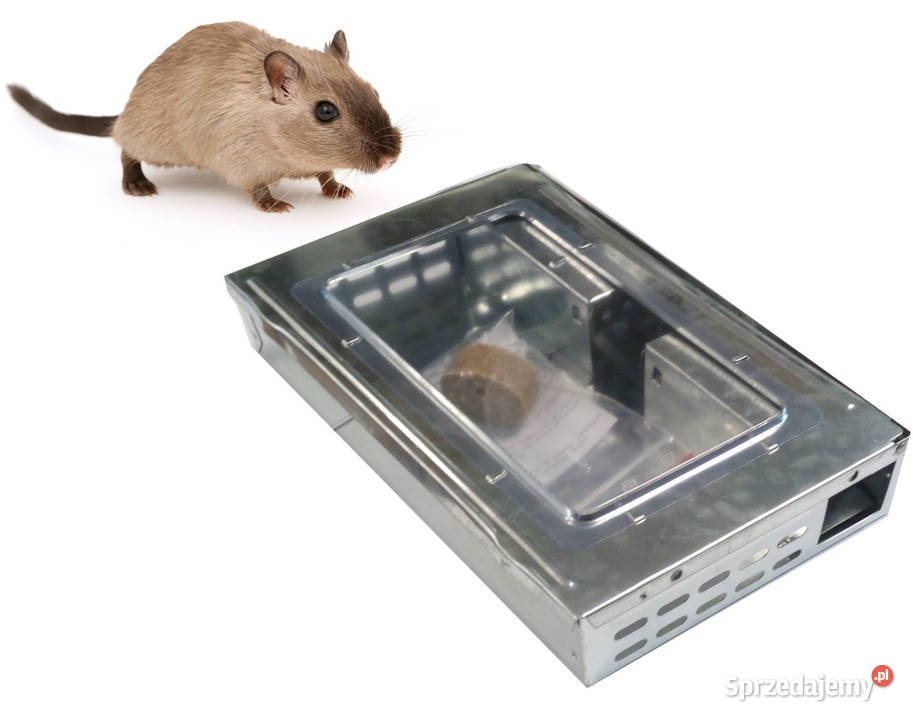Pułapka na myszy chwytacz żywołapka metalowa