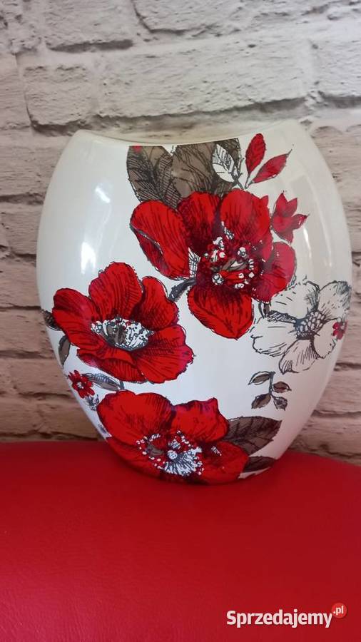 Wazon porcelana ręcznie malowany Warszawa sprzedam