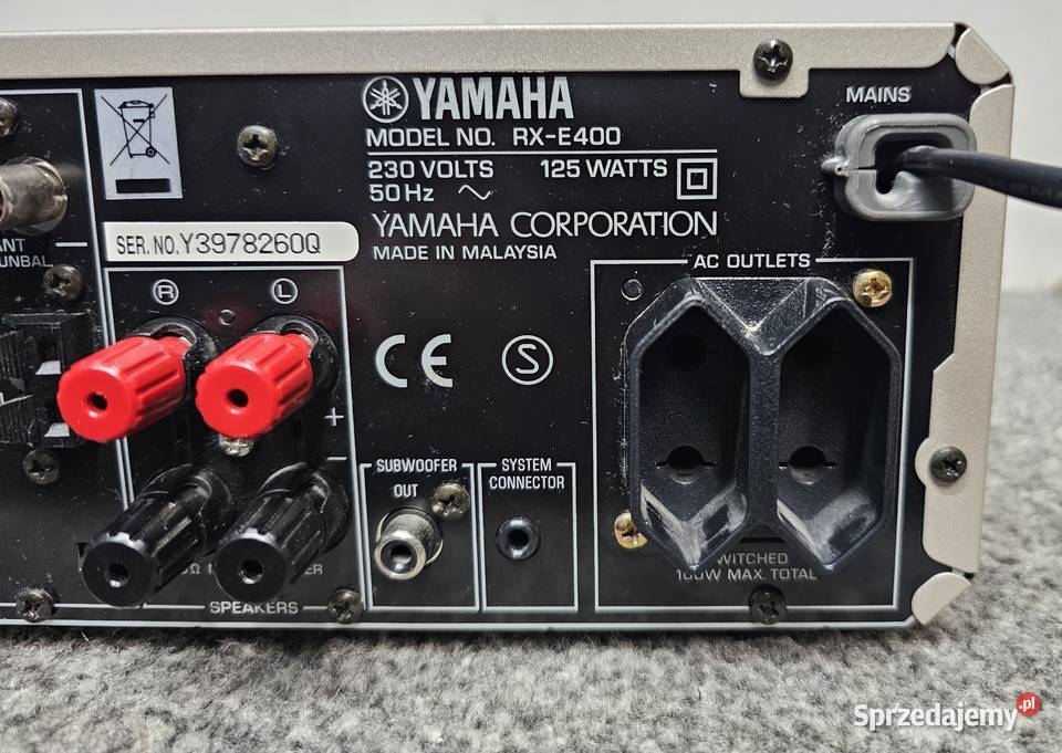 Amplituner STEREO Yamaha RXE400 Natural Sound małopolskie Kraków