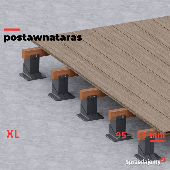Wspornik tarasowy klinowy 95125 mm do legarów Kraków