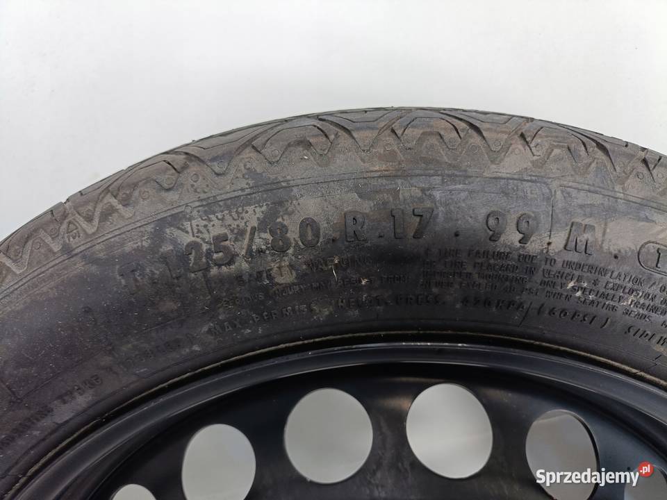 KOŁO DOJAZDOWE Mercedes W204 C204 W211 12580 R17 Chełm