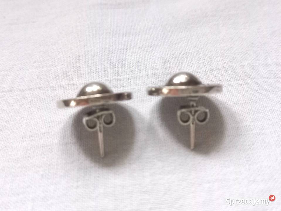 Kolczyki srebrne Sztyft oksydowane aż 8 g NOWE Dodatki Białystok