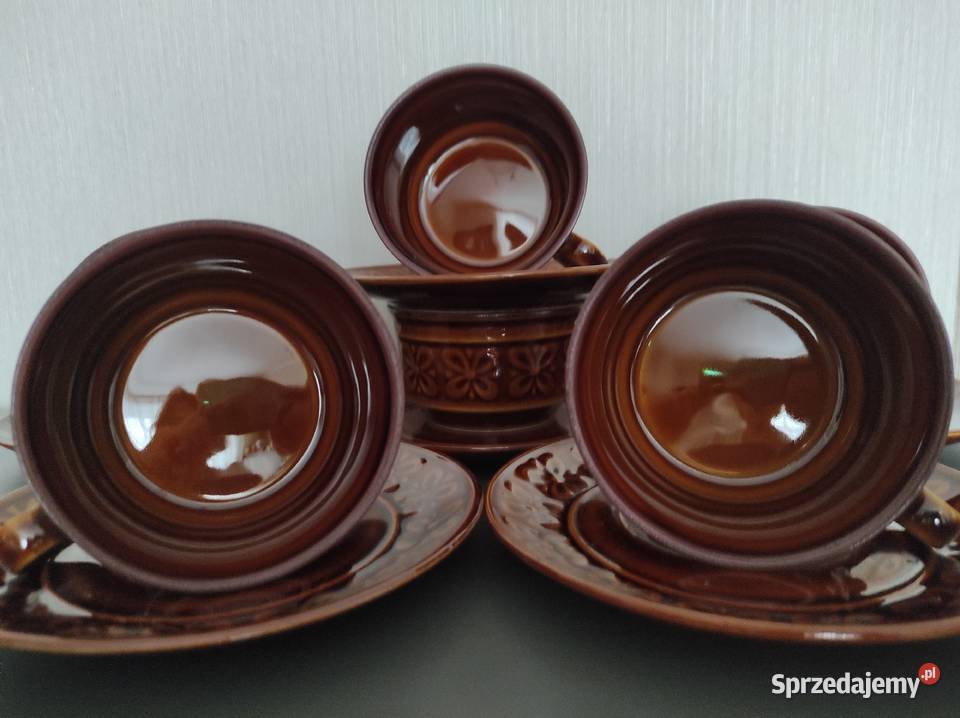 Filiżanki spodki fason Werina porcelit Pruszków Białystok sprzedam