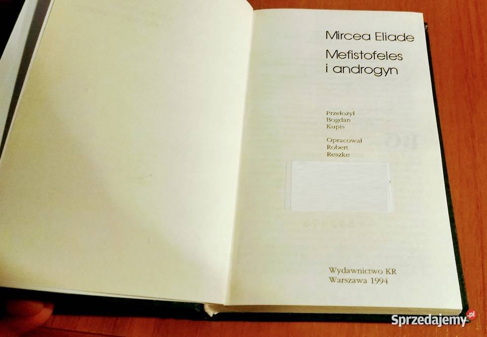 efistofeles i androgyn Mircea Eliade przeł Książki naukowe i popularnonaukowe Gdańsk