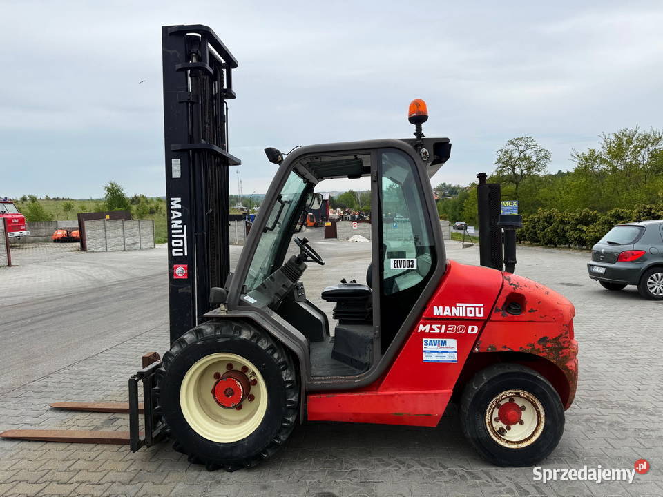 wózek widłowy terenowy MANITOU MSI30D Perkins Działoszyn sprzedam
