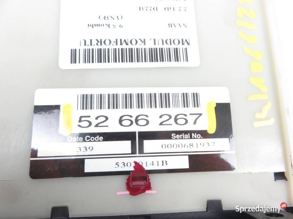 MODUŁ KOMFORTU SAAB 95 YS3E 5266267 osobowe