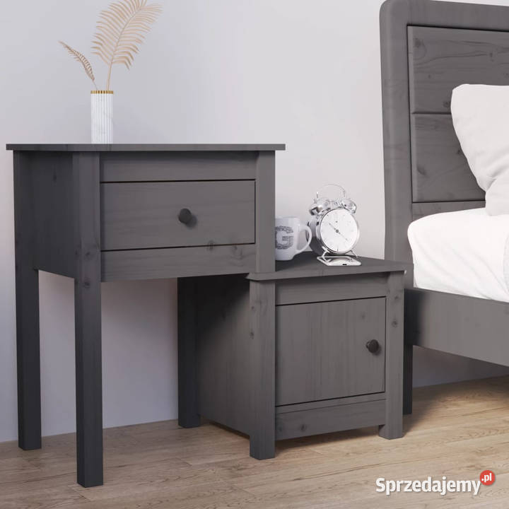 Szafka nocna szara 795x38x655 lite drewno Warszawa
