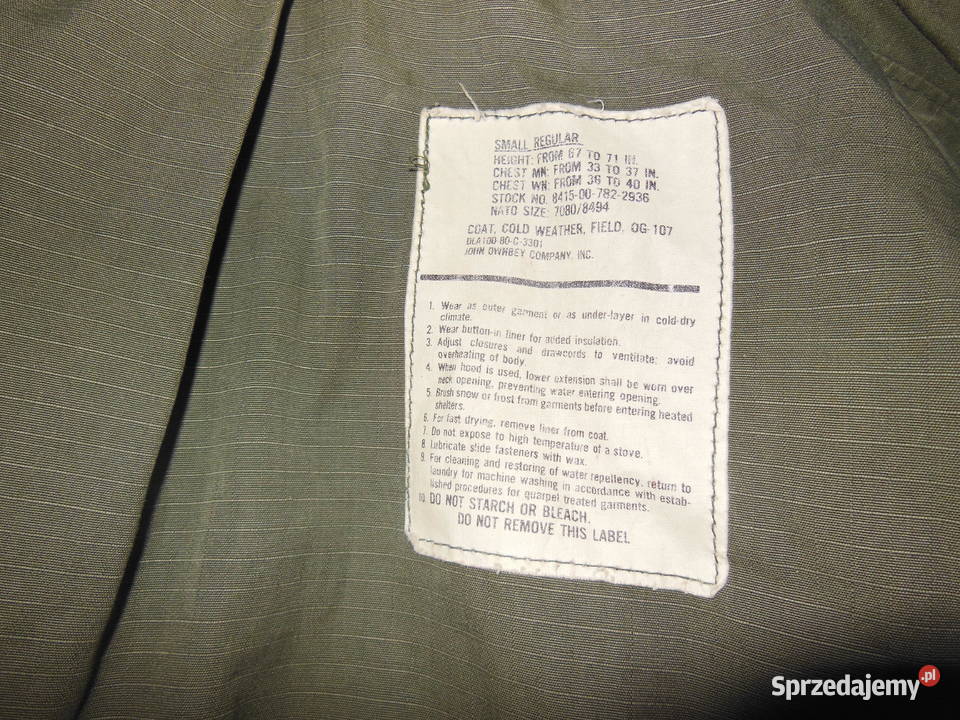 Kurtka US Army M65 Oliv Small Regular Kielce