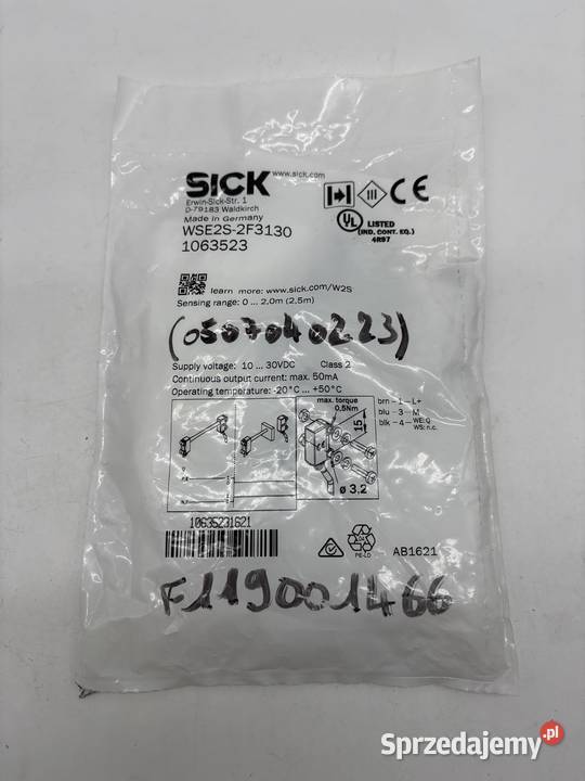 Sick WSE2S2F3130 1063523 Warszawa sprzedam