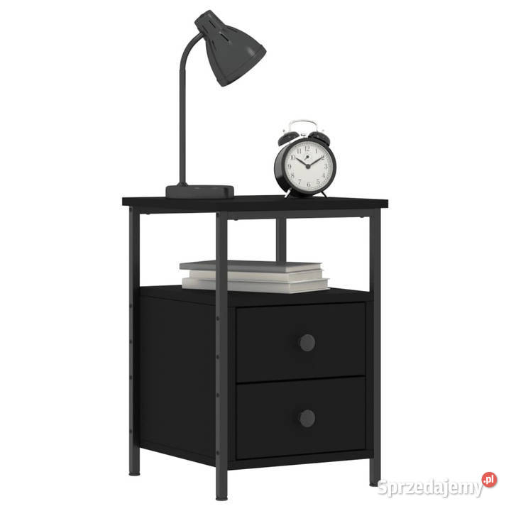 Szafka nocna czarna 34x355x50 materiał Nocne