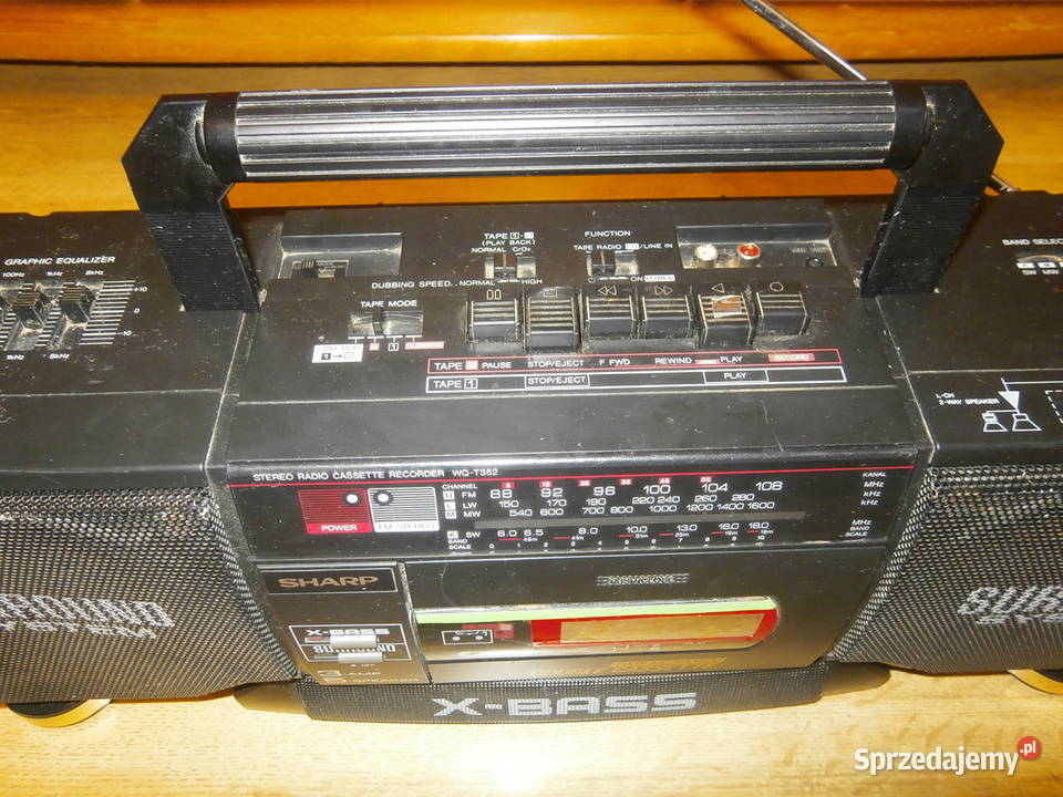 Radiomagnetofon BOOMBOX SHARP WQT352HBK sprawny Łódź