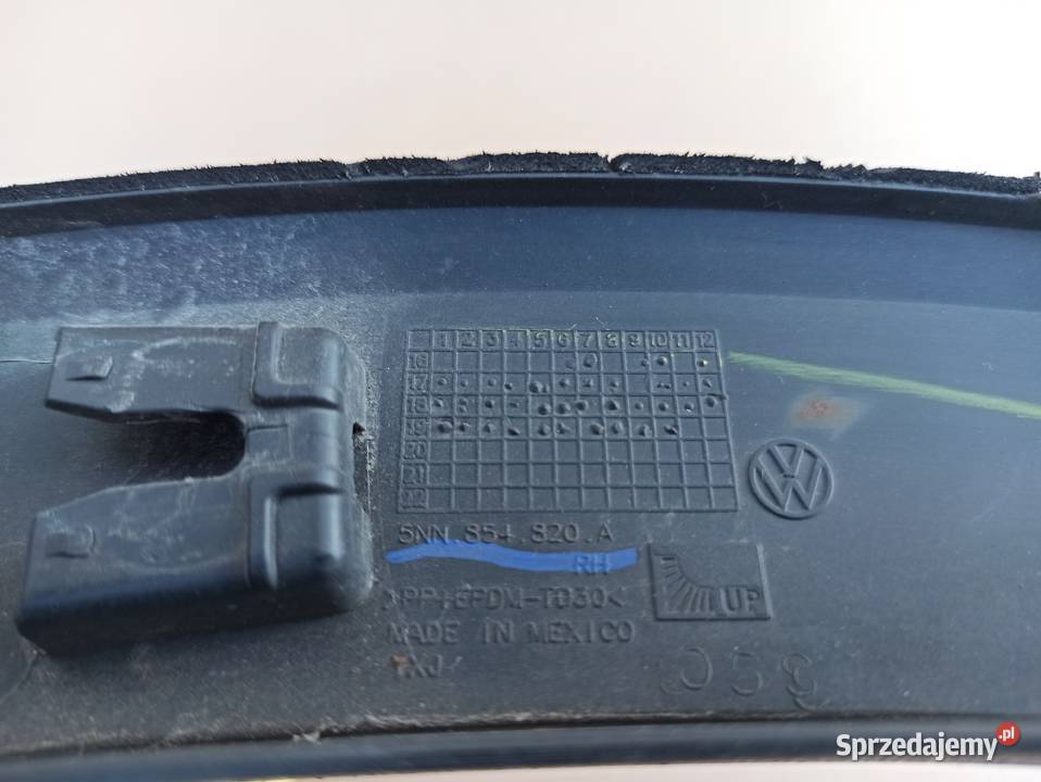 VW TIGUAN ALLSPACE TARRACO LISTWA BŁOTNIKA PRAWY listwy boczne lubuskie Bieleń