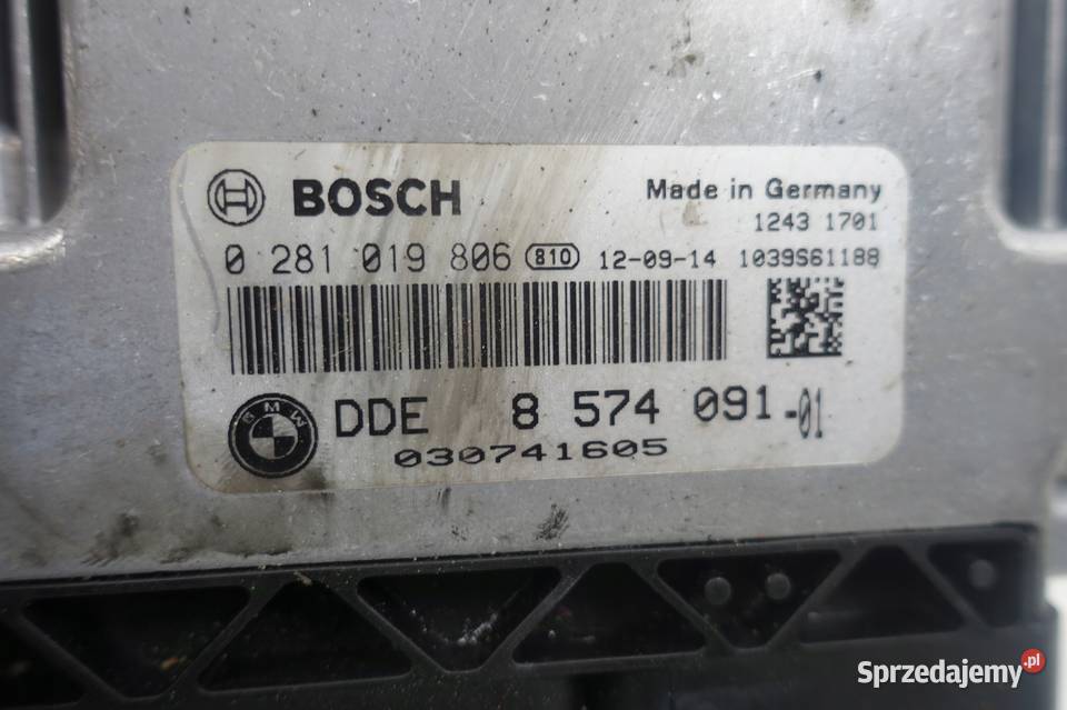 Bmw F10 F11 20 D KOMPUTER STEROWNIK 0281019806 Chełm