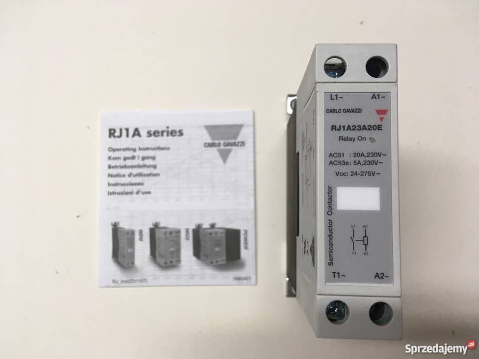 Przekaźnik SSR CARLO GAVAZZI RJ1A23A20E Produkcja Brzoza