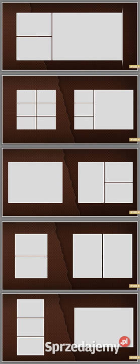 Zestaw foto album ślubny DVD 24 Szablony