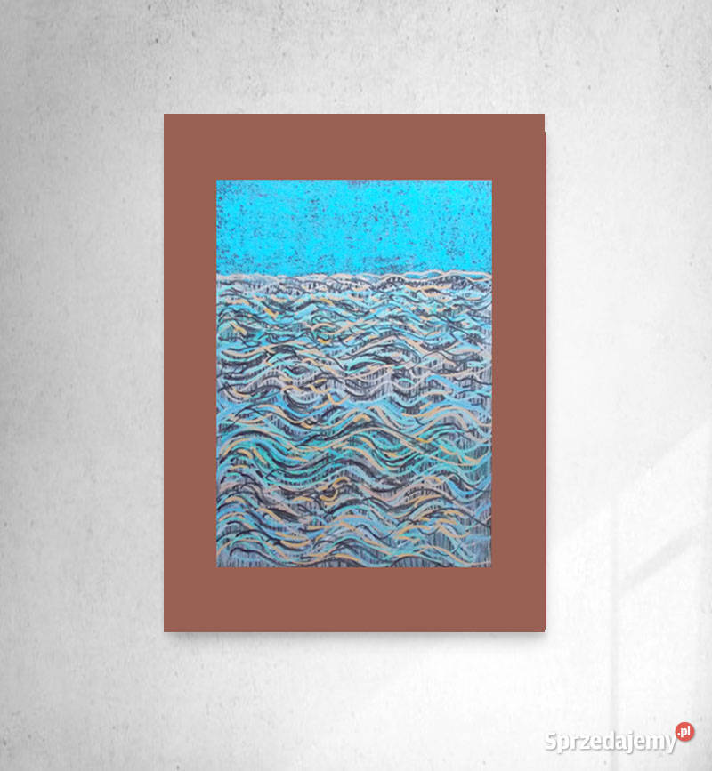 nowoczesny rysunek do domu morze pejzaż 30x40 Bydgoszcz