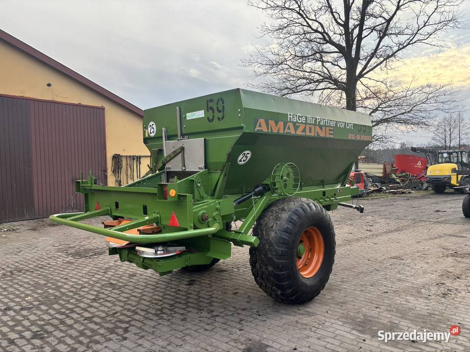 Rozsiewacz Siewnik wapna Amazone ZGB 7001 taśma Myszyniec