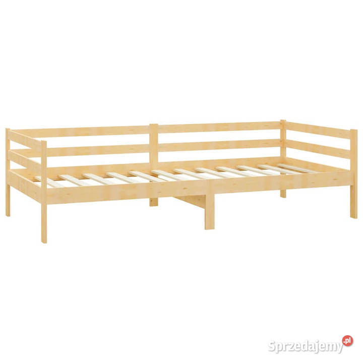 Łóżko dzienne z materacem lite drewno sosnowe 98cm sprzedam