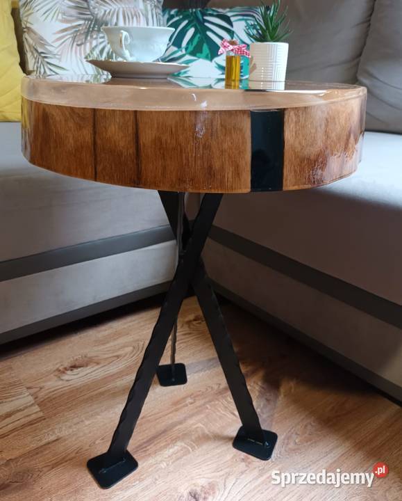 Piękny stolik kawowy Handmade Wyjątkowy Plaster sprzedam