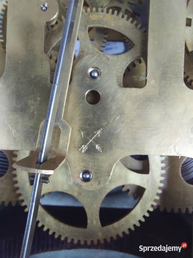 166 Zestaw mechanizm starego zegara ściennego Tczew