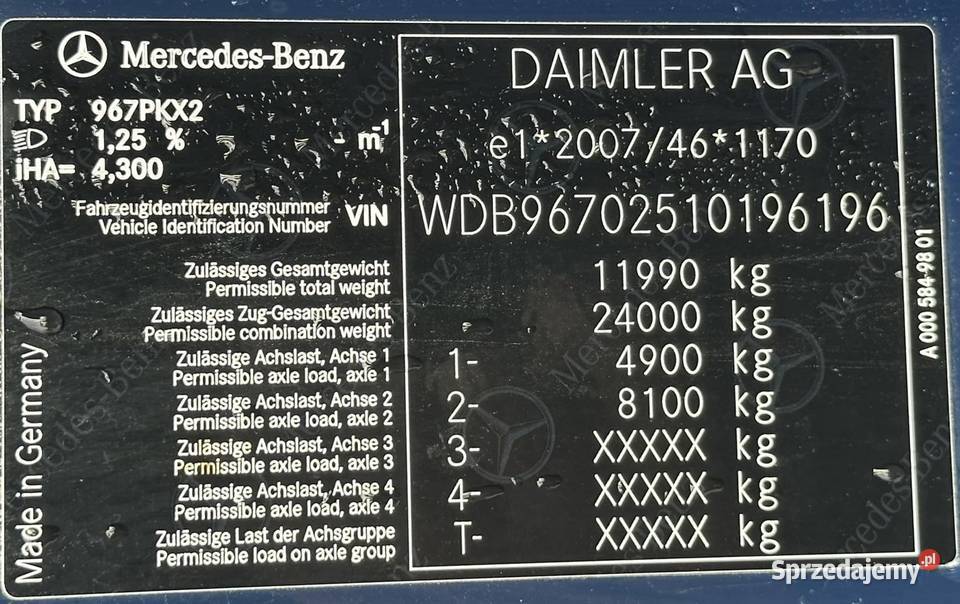 Mercedes Atego 1224 śmieciarka dwie komory EURO świętokrzyskie Nowiny