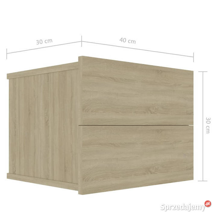Szafka nocna dąb sonoma 40x30x30 materiał Warszawa