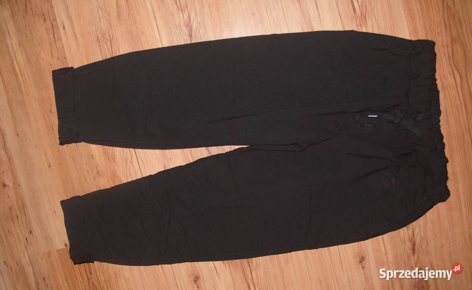 DUŻE CZarne gumowane spodnie Gnieciuchy xxl xxxl Rawicz