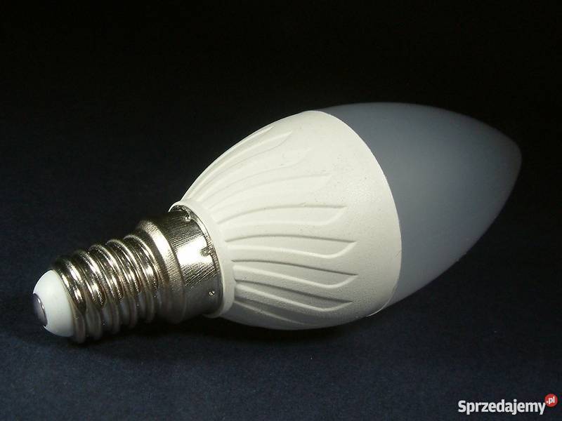 45W Żarówka diodowa 6 SMD LED E14 5W świeca b biały śląskie Siemianowice Śląskie