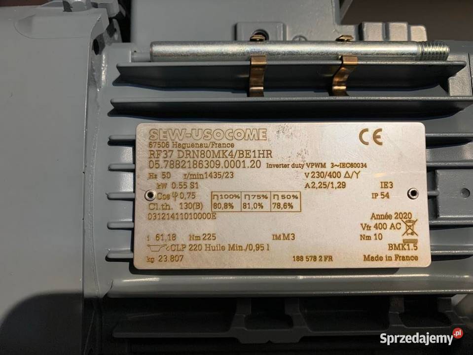 Serwomotor SEW RF37 DRN80MK4BE1HR 500W Dom i Ogród mazowieckie Warszawa