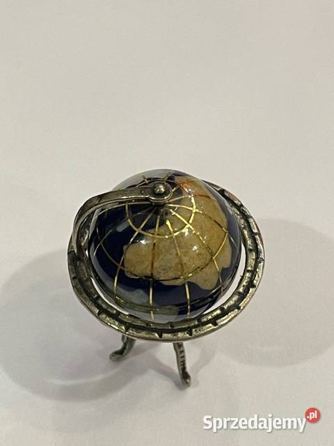 Miniaturowy globus z kamieni półszlachetnych Pozostałe Kraków