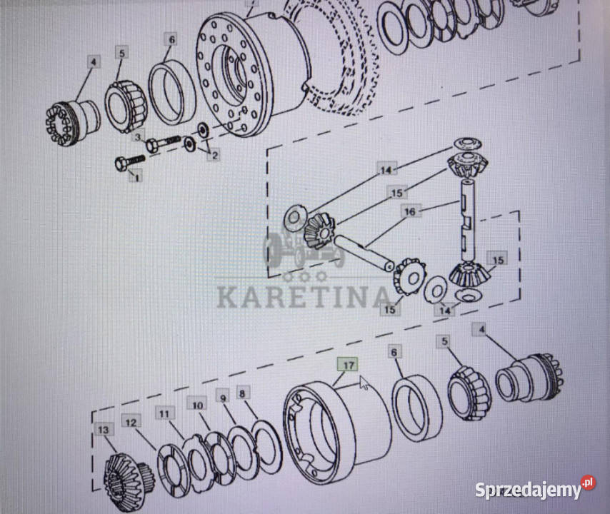 John Deere R83149obudowa dyferencjałuJohn Deere Jastrzębniki