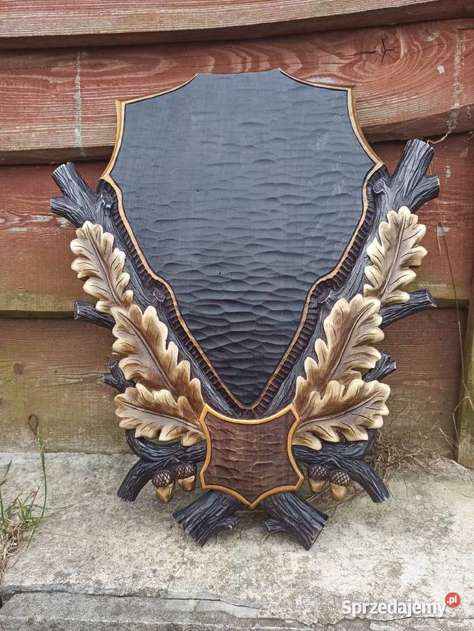 Deski pod trofea jelenią byka Rękodzieło lubelskie Zamość sprzedam