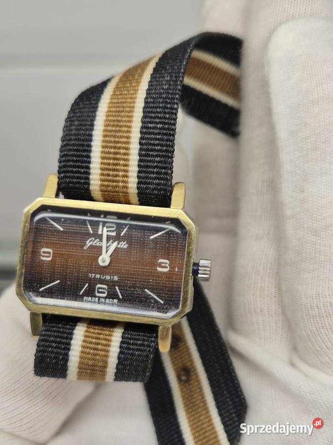 Damski zegarek pozłacany Glashutte Chorzów