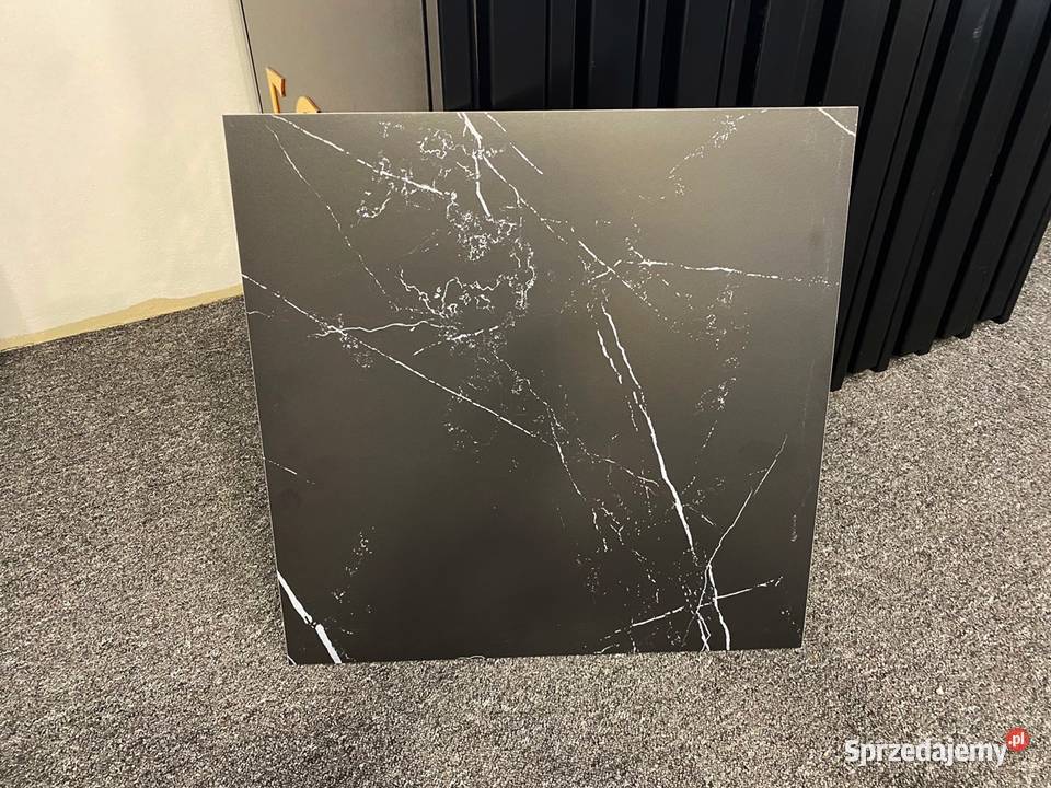 gres czarny kamień 60x60 Marquina czarno biała Płytki podłogowe Zakopane
