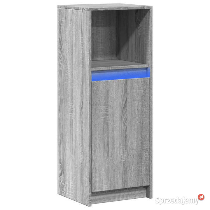 Szafka z LED szary dąb sonoma 38x34x100 WM852171 mazowieckie Warszawa