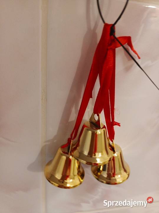 Ozdoba dekoracyjna złote dzwoneczki wielokolorowy Łódź
