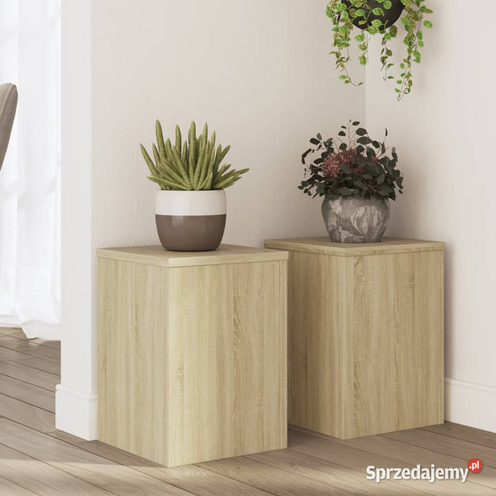 Podstawki pod doniczki 2 dąb sonoma 25x25x35 Warszawa sprzedam