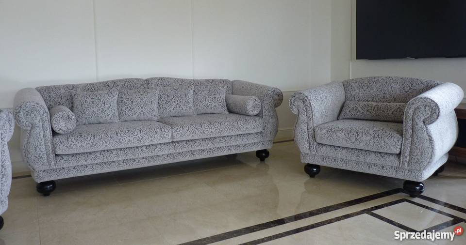 Komplet wypoczynkowy Kleo kanapa sofa fotel stylowe
