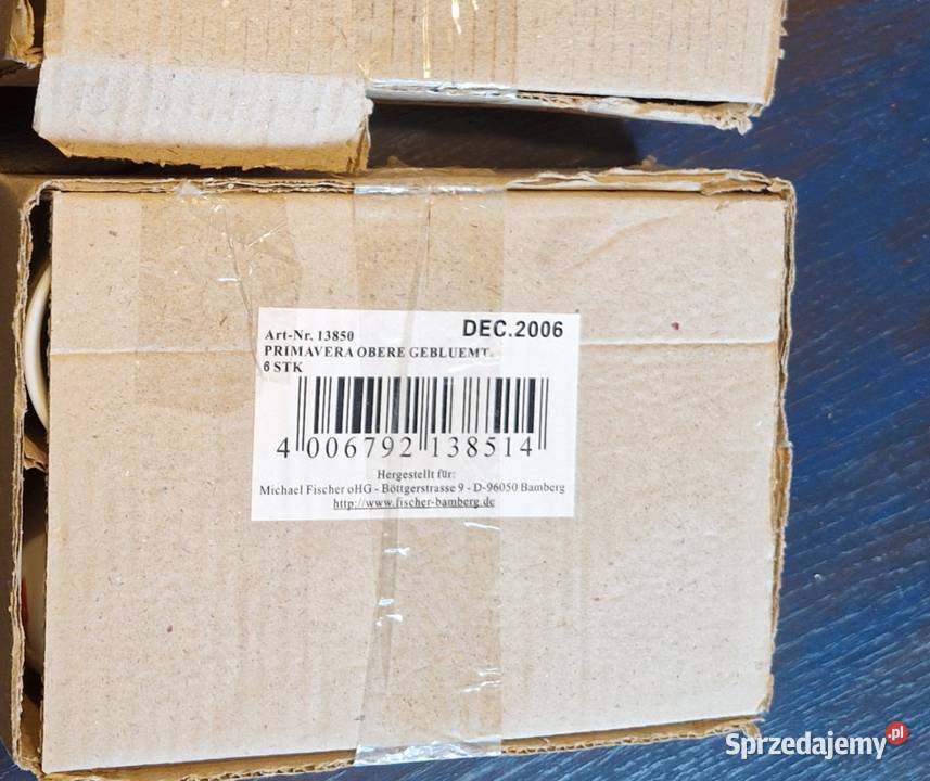 Zestaw 6 FILIŻANEKKUBKÓW porcelana sygnatura Lublin