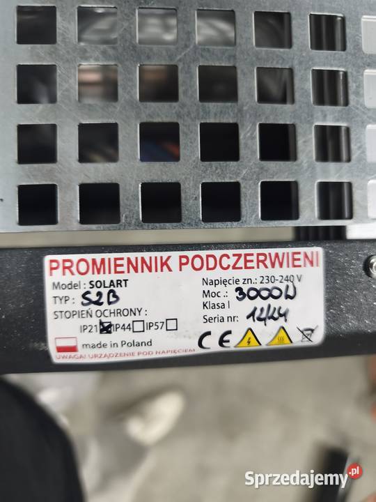 Promiennik podczerwieni 3kw Solart 3 Stachowo sprzedam