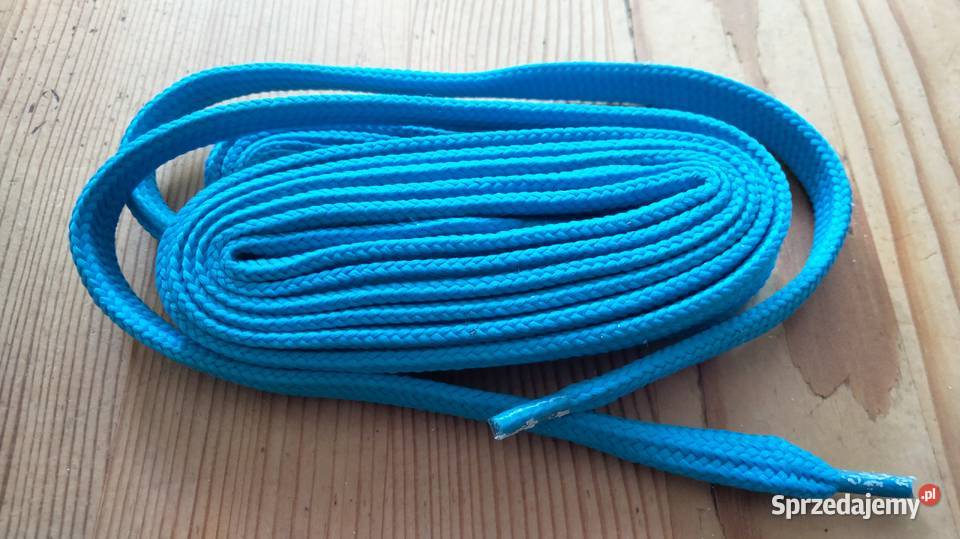 Sznurowadła płaskie długość 140 kolor niebieski wielkopolskie Ostrów Wielkopolski