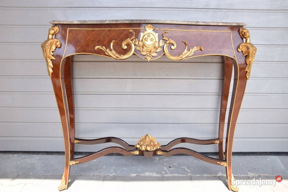 Drewniana Brązowa Konsola pod Ścianę Secesja Kraków sprzedam