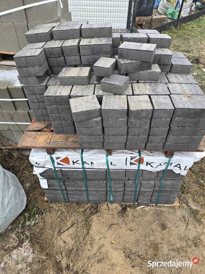 Kostka brukowa KAMAL K30 melanż szaroczarny 17m2 Wągrowiec