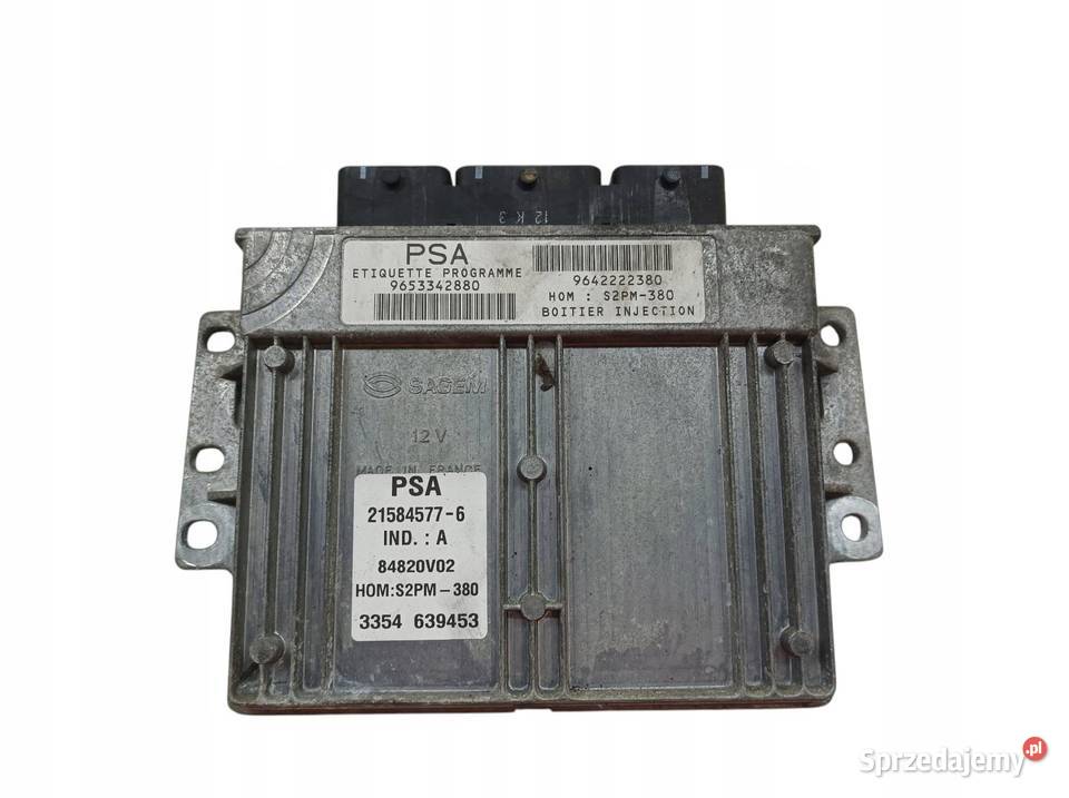 STEROWNIK SILNIKA 9653342880 9642222380 Citroen osobowe