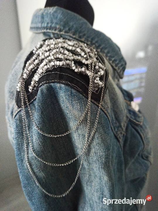 kurtka jeans z ozdobnymi pagonami Częstochowa
