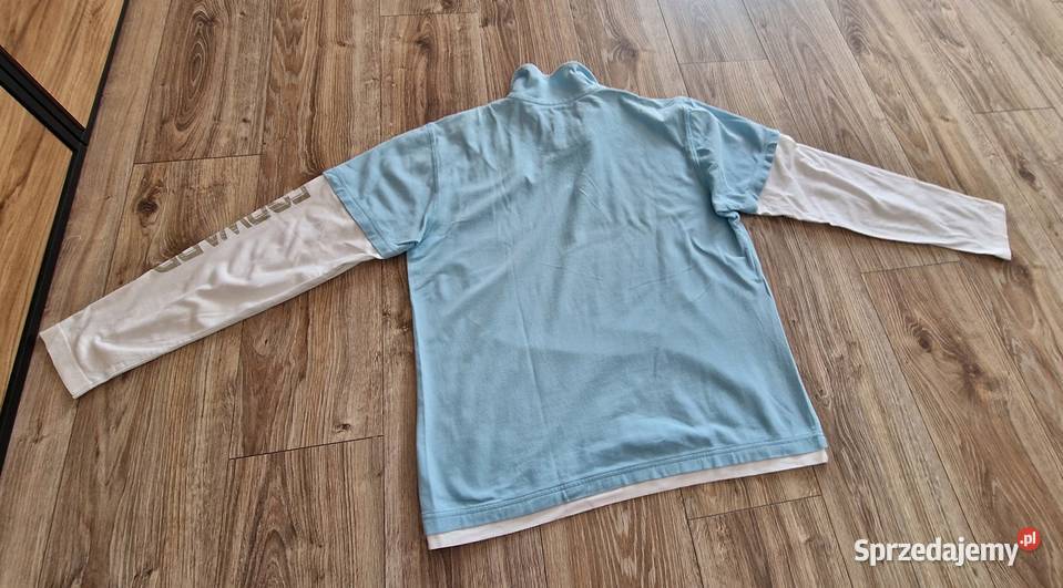 bluzka koszulka XL męska długi rękaw niebieska Rozmiar XL Odzież i bielizna męska
