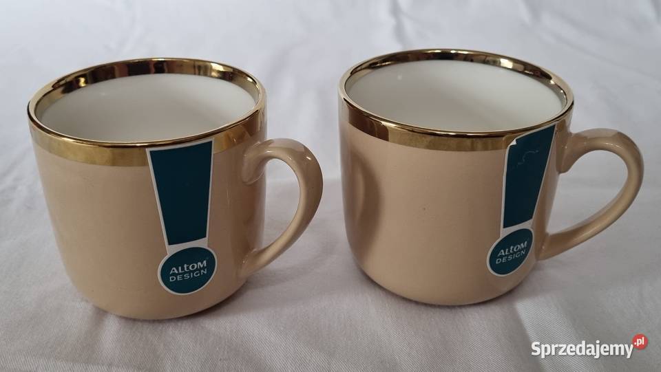 Kubek porcelanowy Altom Design Urban Gold 2 beżowy Wyposażenie wnętrz mazowieckie Warszawa