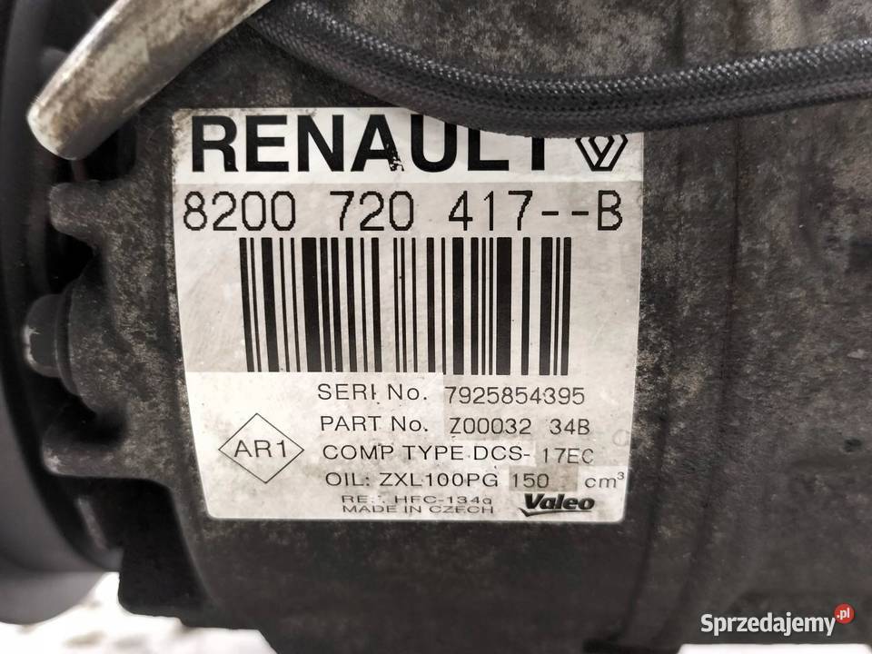 SPRĘŻARKA KLIMATYZACJI 8200720417B 15 DCI sprzedam