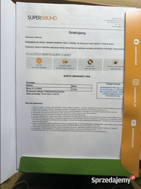 BOSS RC505 MK 2 II loopstation Elektronika mazowieckie Warszawa