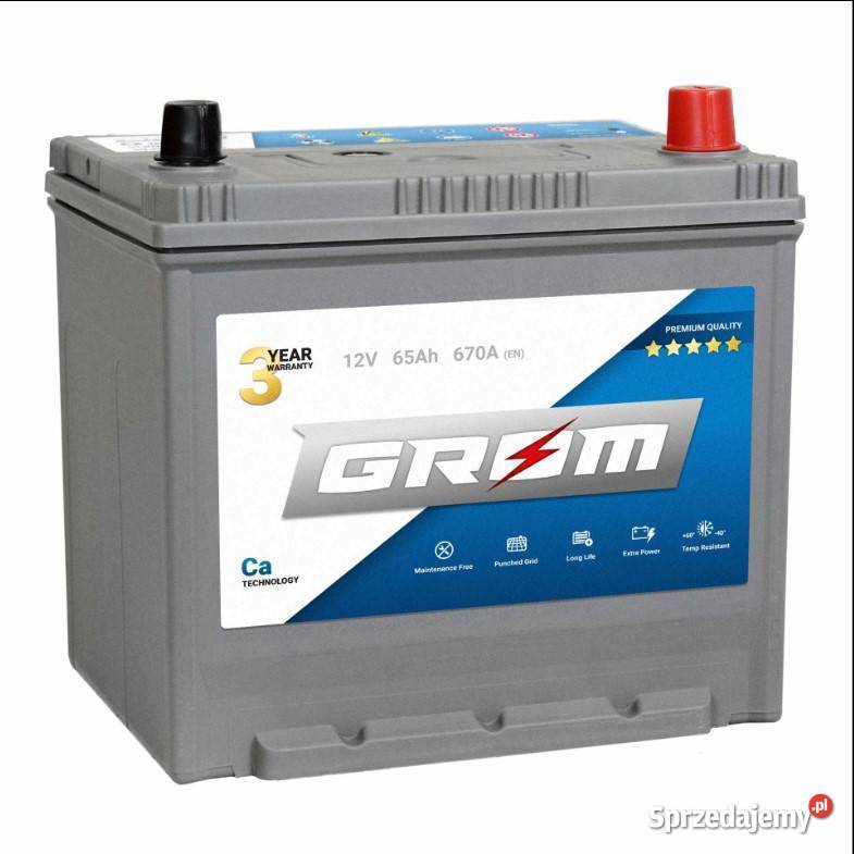 Akumulator GROM Premium 65Ah 670A Japan Prawy Szczecin